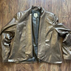 Kasper Women's Shimmering Gold Blazer